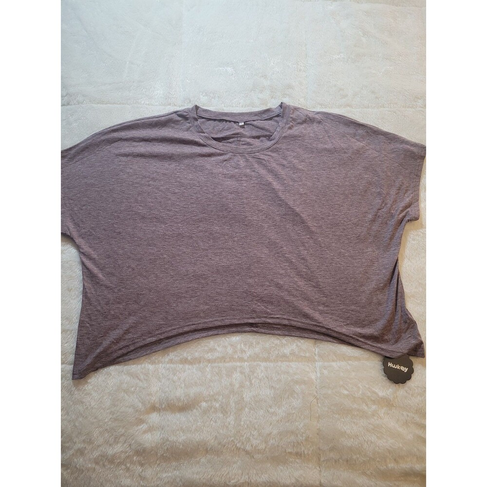 Huukey T-Shirt Grayish Purple Baggy Fit Size L